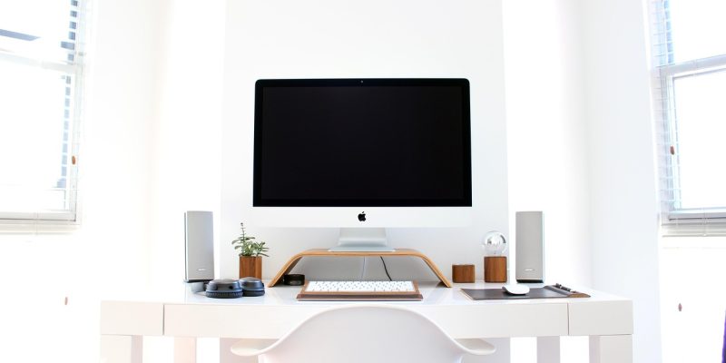 apple, chair, computer, desk, table, technology, workspace, pc, home office, workstation, computer, computer, computer, computer, computer, desk, technology, home office